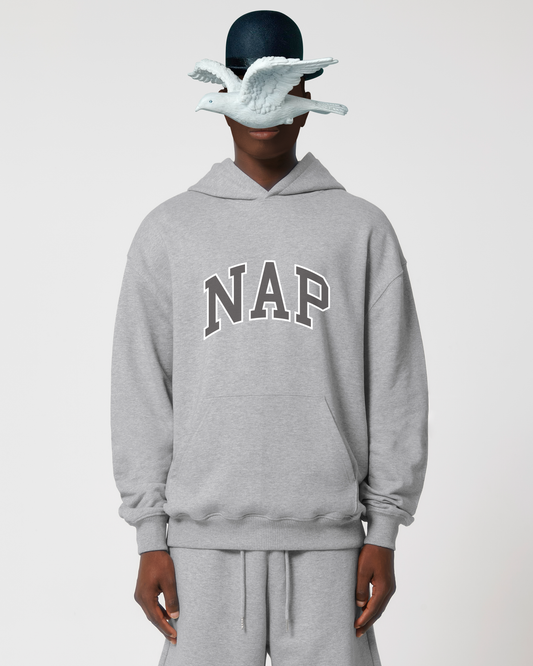 O.G. NAP HOODIE | ORGANIC COTTON | UNISEX | EMBROIDERED VARSITY LOGO